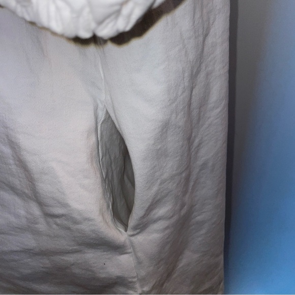 Labelrail Dress mini puff sleeve white cotton denim size 10 - Picture 4 of 8